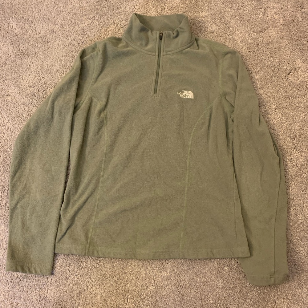North Face Green Quarter Zip